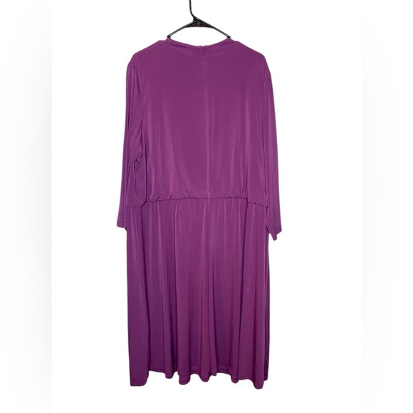 Suite 7 Plus Size Purple Dress with Gold Buttons - 22W NWT - Picture 3 of 12